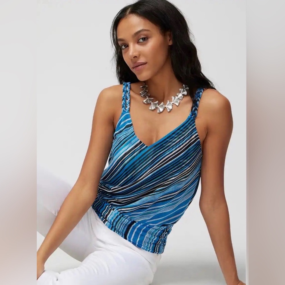 WHBM REVERSIBLE MESH TANK TOP